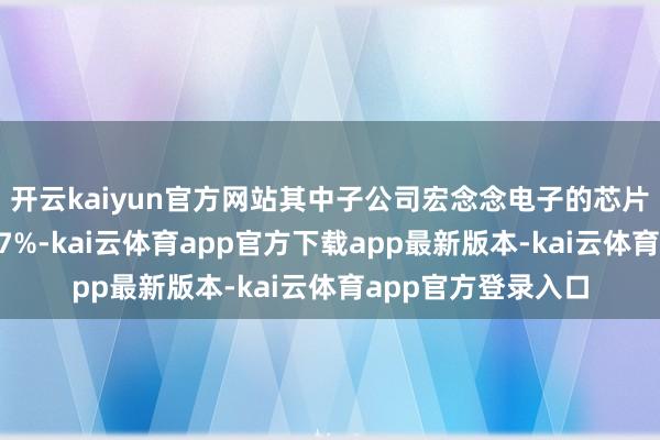 开云kaiyun官方网站其中子公司宏念念电子的芯片类收入同比减少17%-kai云体育app官方下载app最新版本-kai云体育app官方登录入口