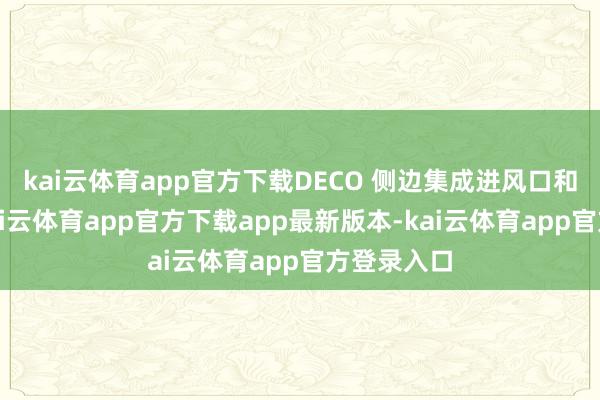kai云体育app官方下载DECO 侧边集成进风口和出风口-kai云体育app官方下载app最新版本-kai云体育app官方登录入口