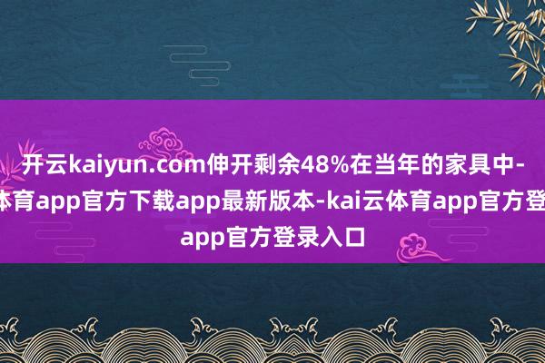 开云kaiyun.com伸开剩余48%在当年的家具中-kai云体育app官方下载app最新版本-kai云体育app官方登录入口